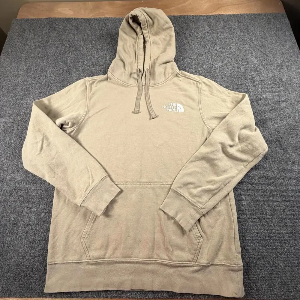 The North Face Men's Hoodie Sweatshirt Beige Medium‎ #1368